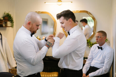 Kati Jennings Photo Groom's Room for a Houston Heights wedding venue